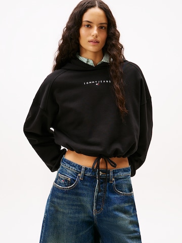 Sweat-shirt Tommy Jeans en noir : devant