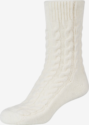 camano Socken in Weiß: Vorderseite