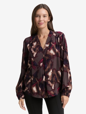 TOM TAILOR Blouse in Brown: front