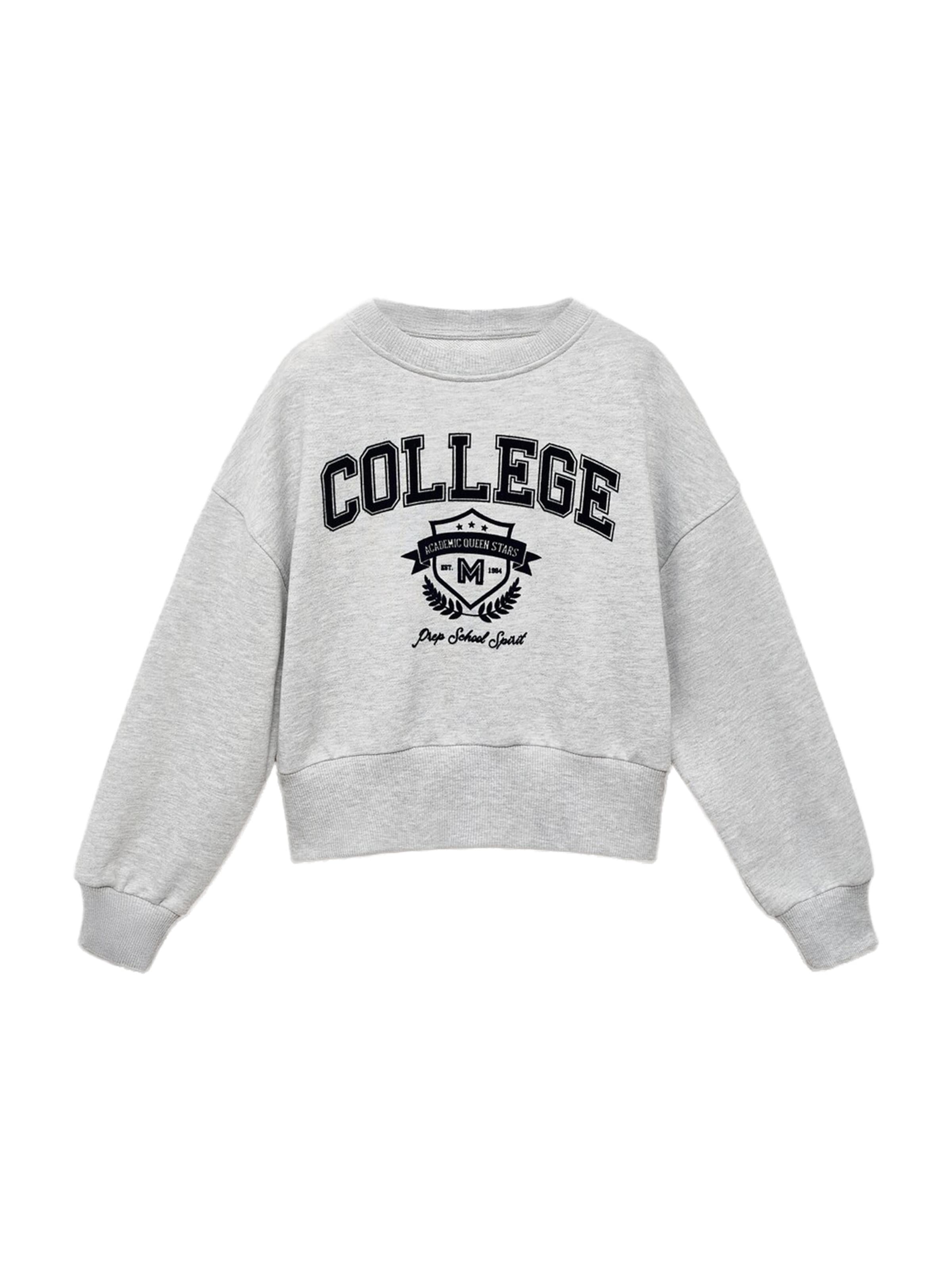 MANGO KIDS Bluzka sportowa 'CAMBRI' w kolorze szary: przód