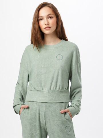 Sweat-shirt 'SHRUNKEN' Gilly Hicks en vert : devant