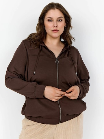 Wasabi Concept Cardigan i brun: forside