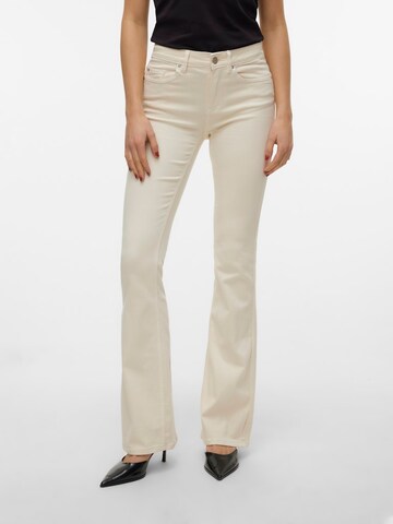 VERO MODA Flared Jeans 'VMFlash' in Beige: front