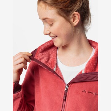 VAUDE Athletic Fleece Jacket 'Neyland' in Red