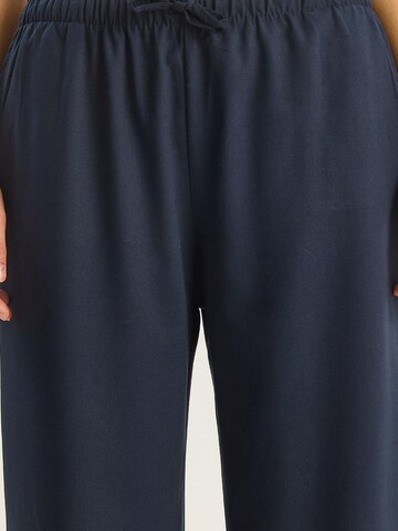 Wide Leg Pantalon Bianco Lucci en bleu