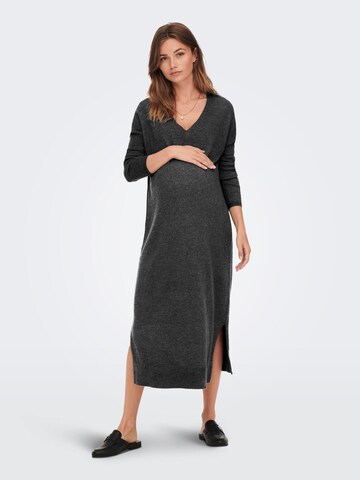 Only Maternity Knitted dress 'Ibi' in Grey