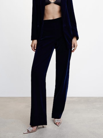 MANGO Regular Pants 'ELE' in Blue: front