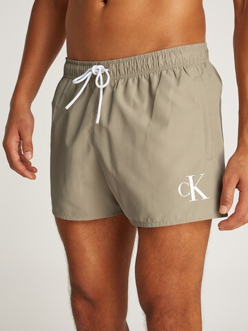 Pantaloncini da bagno di Calvin Klein Swimwear in beige: frontale