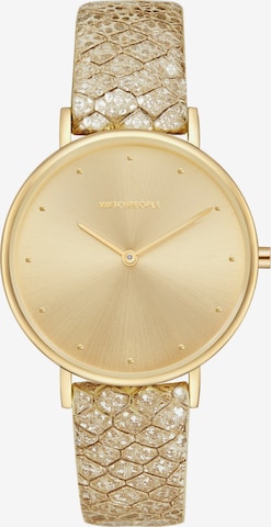 WALTER GROPIUS Analoguhr 'I LOVE DOTS' in Gold: Vorderseite