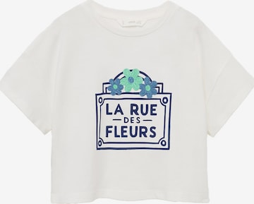 MANGO KIDS Paita 'RUE' värissä valkoinen: etupuoli