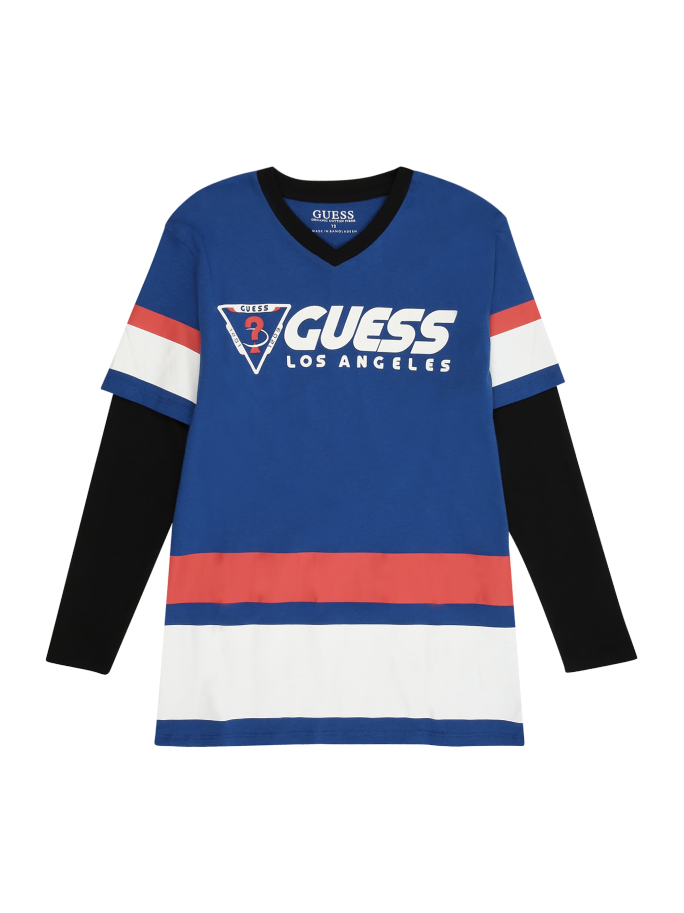 GUESS Tričko – modrá: přední strana