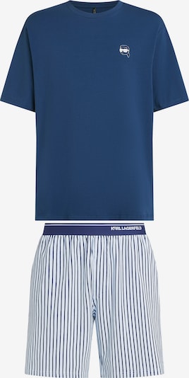 Trumpa pižama 'Ikon' iš Karl Lagerfeld, spalva – tamsiai mėlyna / balta, Prekių apžvalga