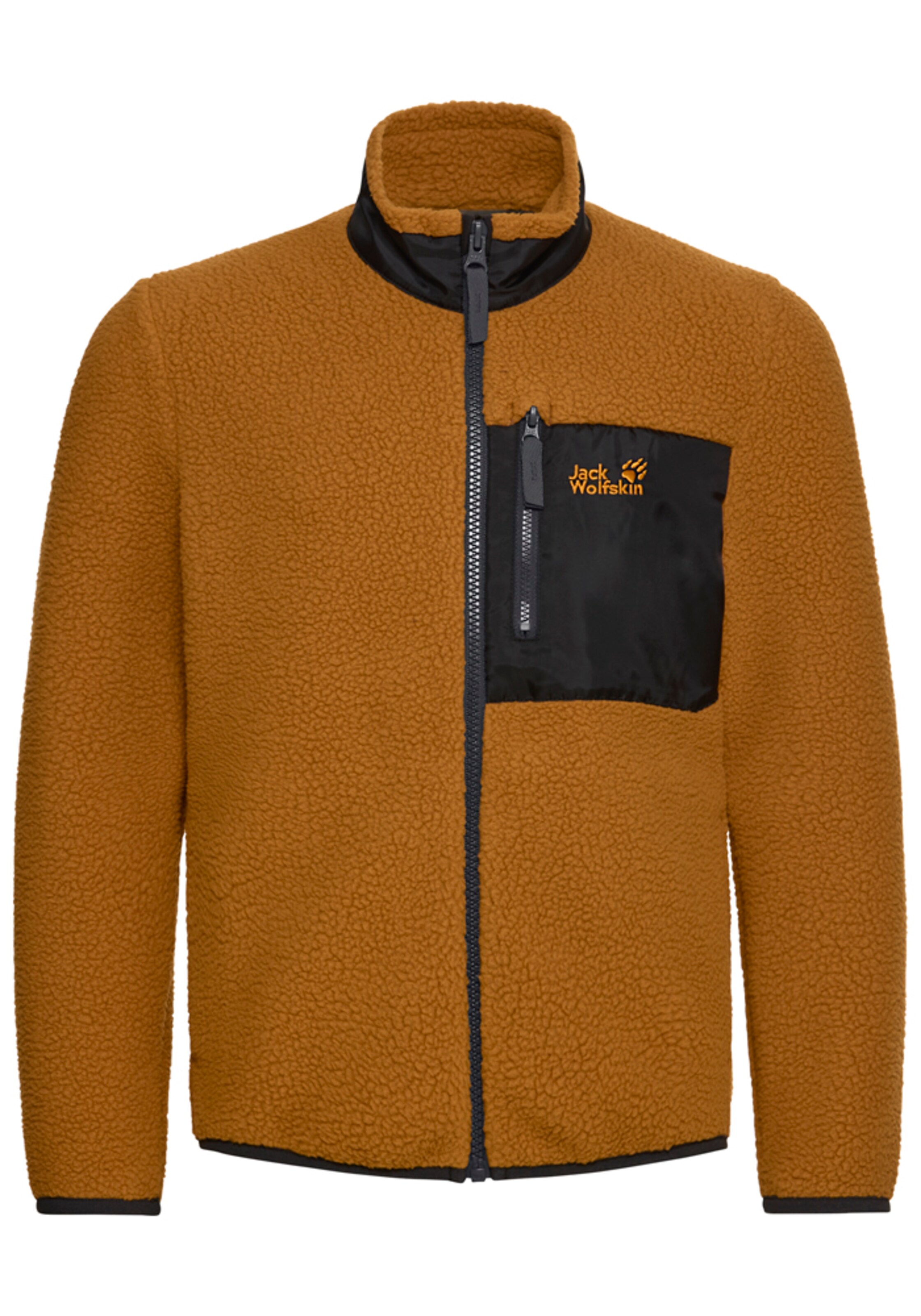 JACK WOLFSKIN Fleecejacke in Braun: Vorderseite