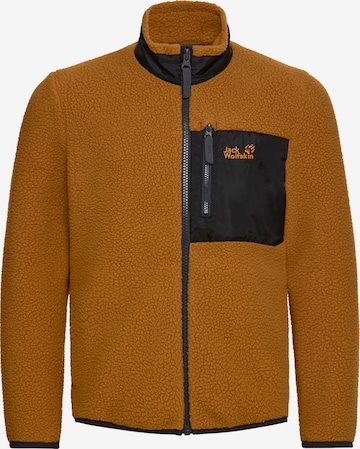 JACK WOLFSKIN Fleecejacke in Braun: Vorderseite