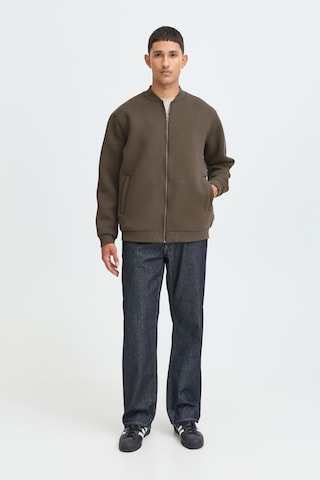 BLEND - Sudadera con cremallera 'BHKEIRAN SCUBA' en marrón