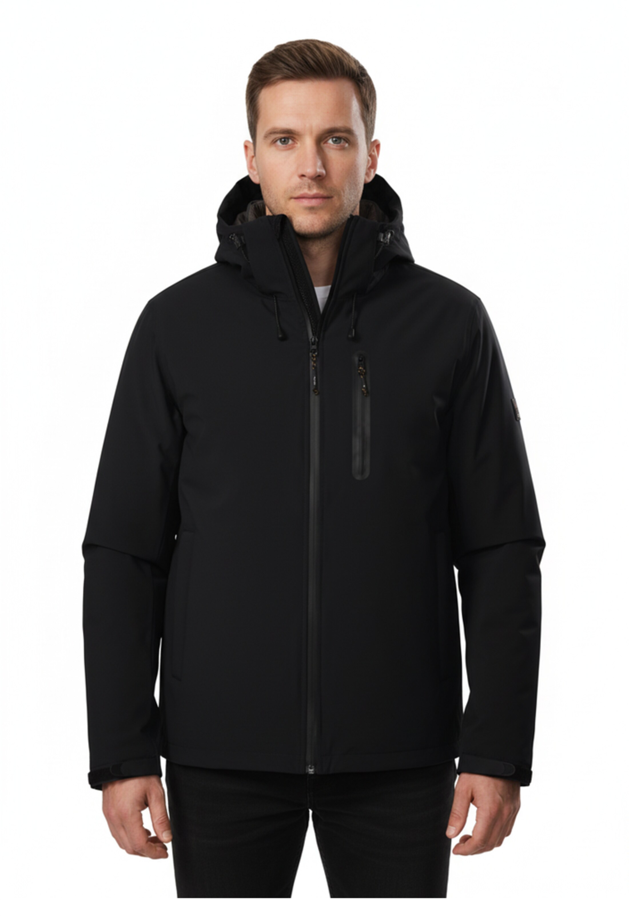 KILLTEC Outdoor jacket in Black: front