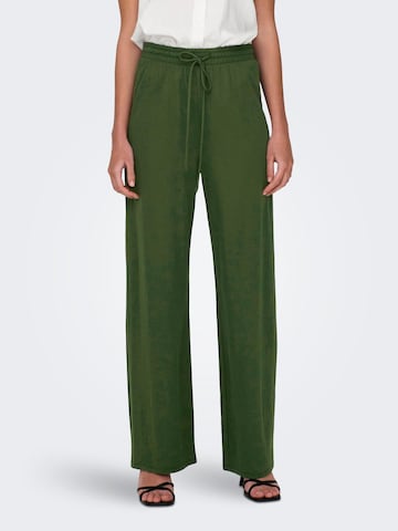 ONLY Wide leg Pants 'Jany' in Green: front