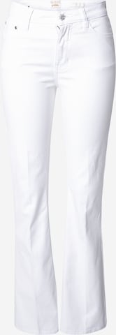 GUESS Flared Jeans i hvit: forside