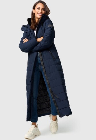 NAVAHOO Winter Coat 'Das Teil XIV' in Blue