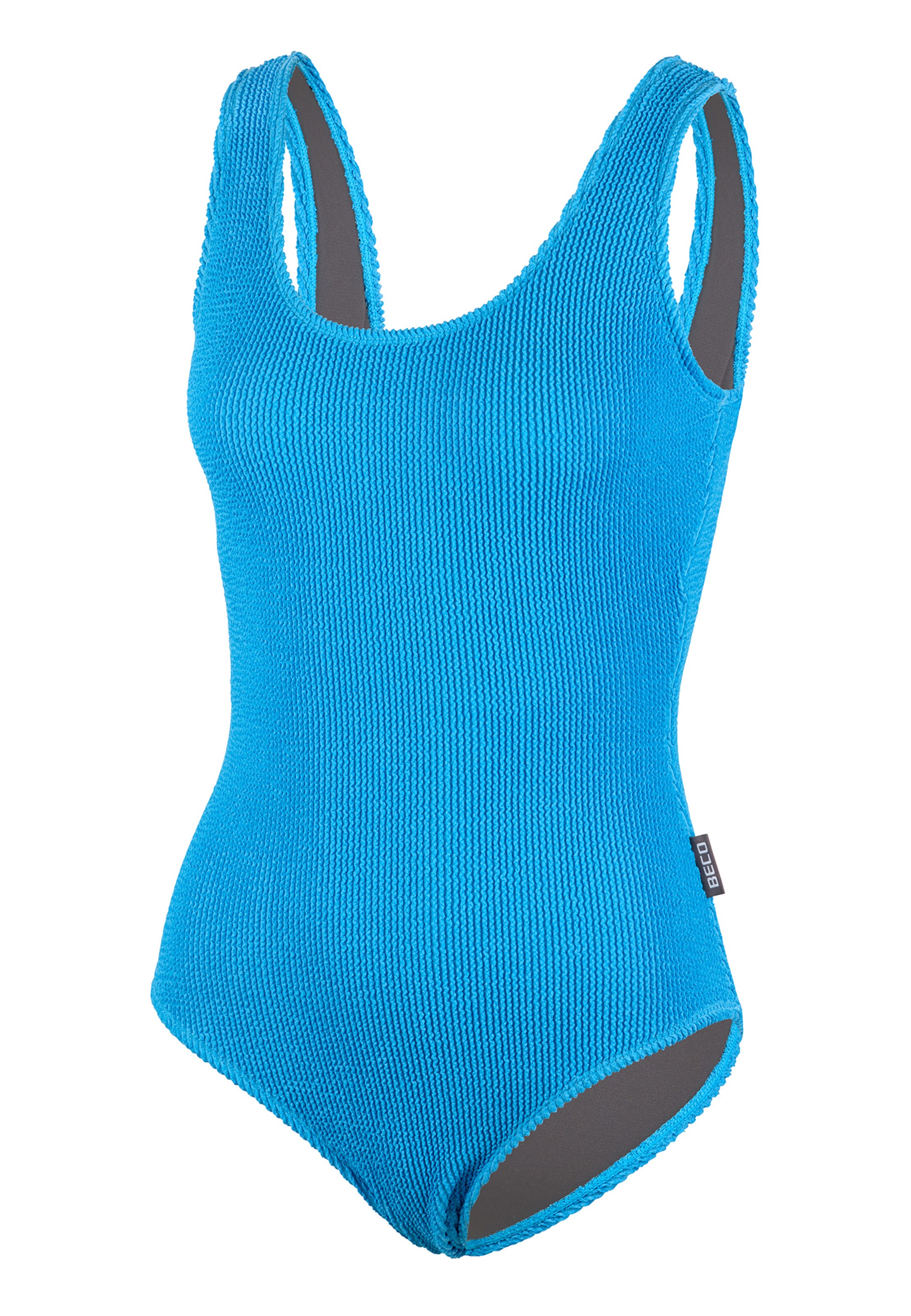 BECO the world of aquasports Bustier Badeanzug 'Crinkle Classic' in Blau