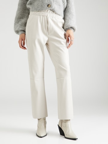 10Days Regular Broek in Beige: voorkant