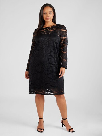 PIECES Curve Dress 'SOPHIA' in Black: front