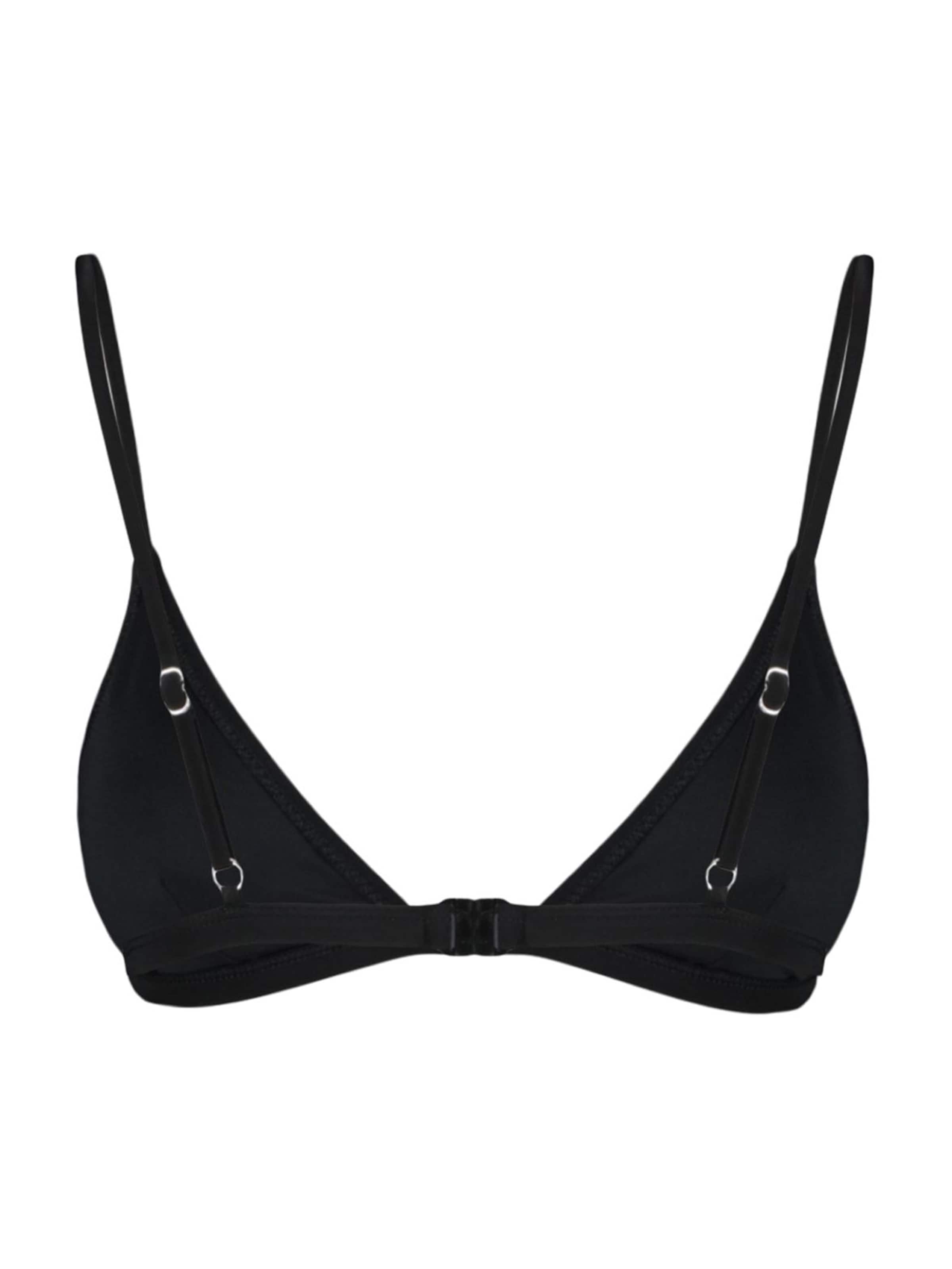 Trendyol Trikotni nedrčki Bikini zgornji del | črna barva