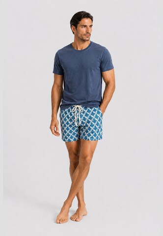 Gassa d'Amante Badeshorts & T-Shirt 'Sanremo' in Blau