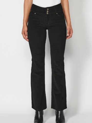 KOROSHI Flared Jeans 'KOROSHI' in Black: front