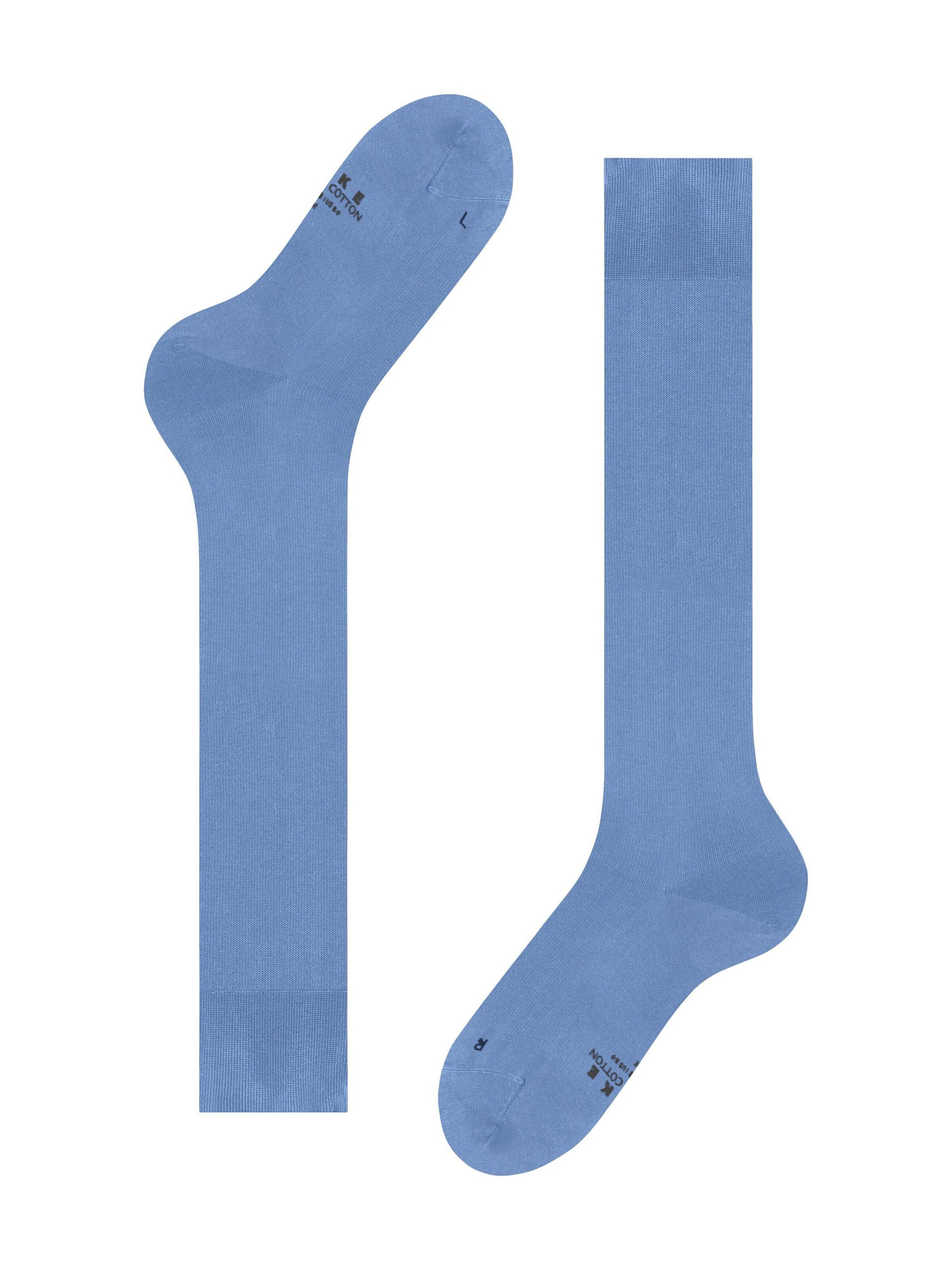 FALKE Kniestrümpfe 'Energizing Cotton'‌‌‌‌‌‌‌‌ in Blau