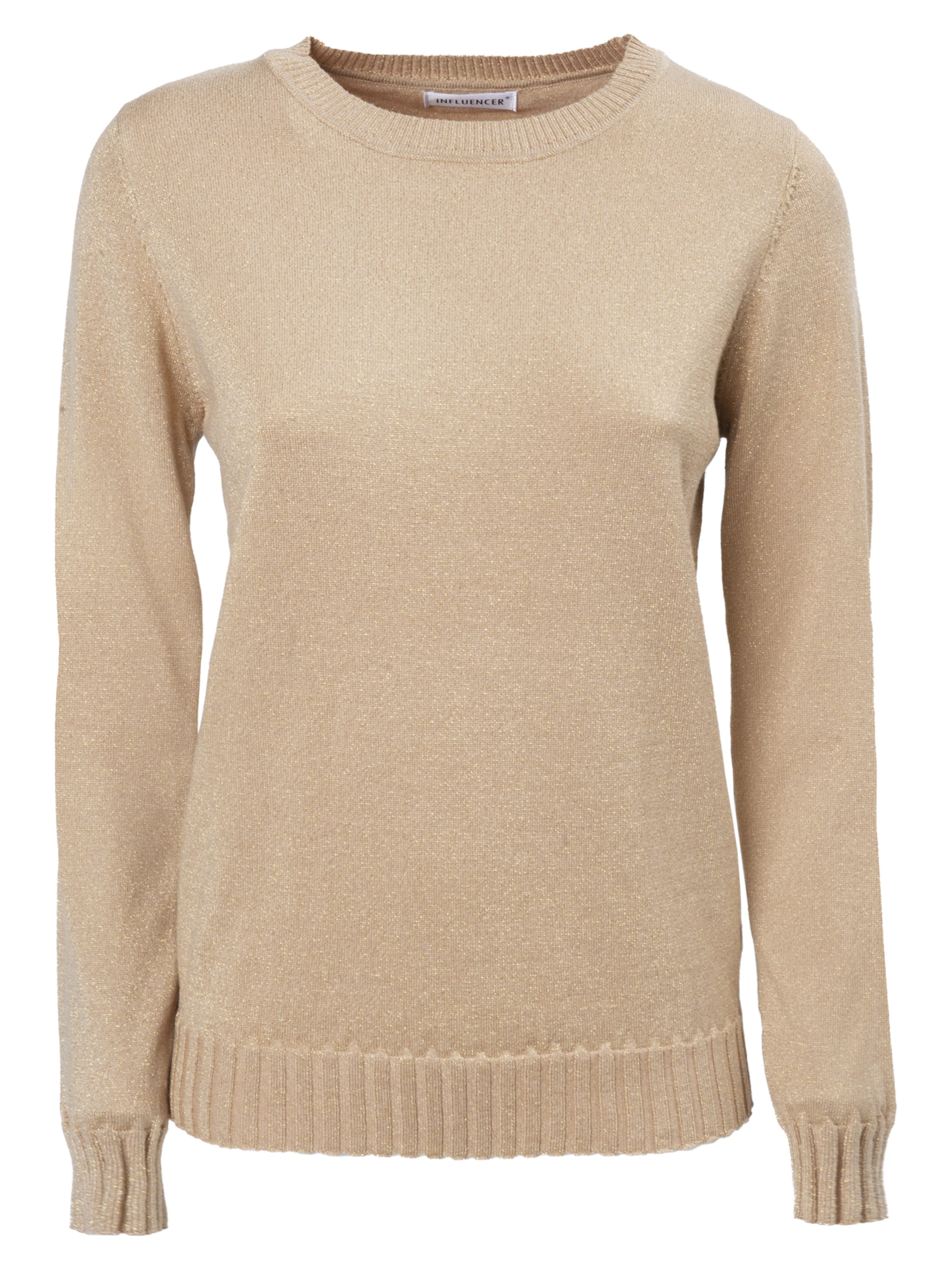 Influencer Sweater in Gold: front