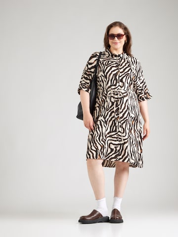 ONLY Carmakoma Shirt Dress 'CARBerte' in Beige