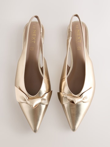 Next - Zapatos destalonado 'Forever Comfort' en oro
