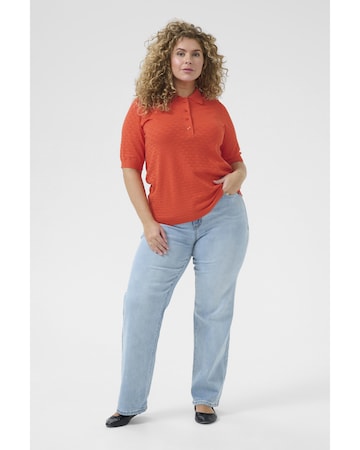 T-shirt 'Oliviana' KAFFE CURVE en rouge