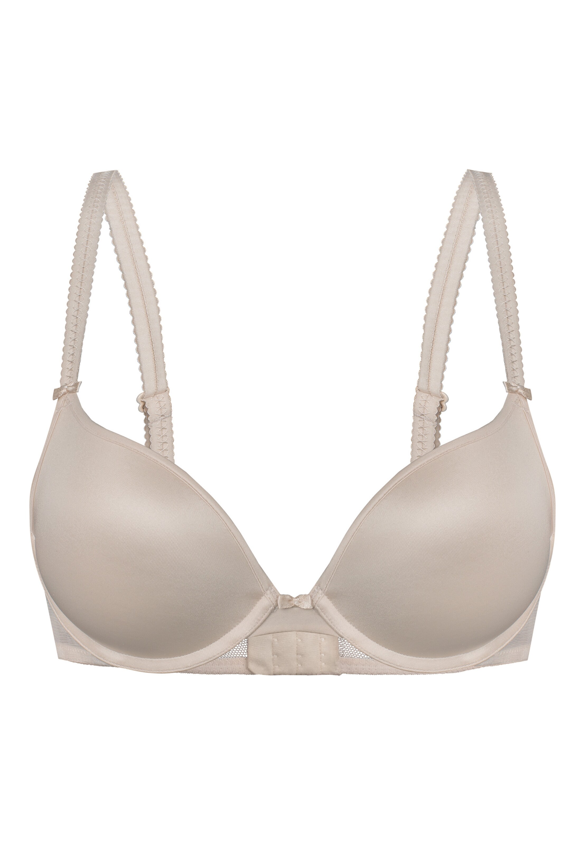 sassa Push-up BH 'DOTTED MESH' in Beige: voorkant