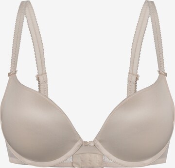 sassa Push-up Bra 'DOTTED MESH' in Beige: front