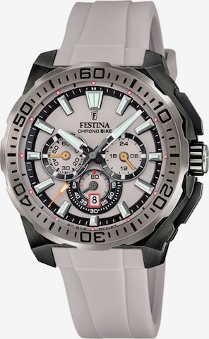 Montre à affichage analogique 'Chrono Bike' FESTINA en gris : devant