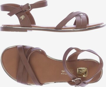 TOM TAILOR Sandals & High-Heeled Sandals in 37 in Brown: front