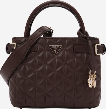 GUESS - Bolso de mano 'Paisleigh' en marrón: frente