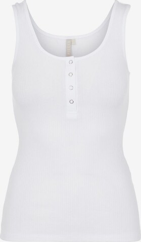 Top 'Kitte' di PIECES in bianco: frontale