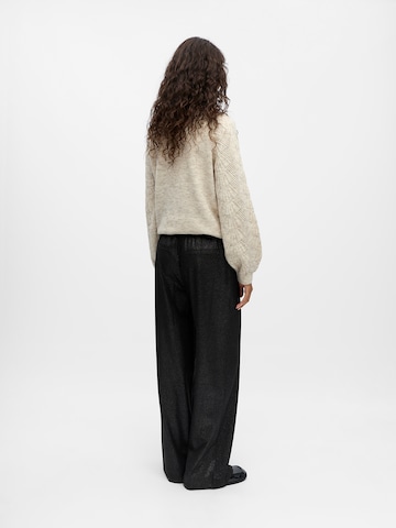 OBJECT Wide leg Bandplooibroek 'OBJLisa' in Zwart