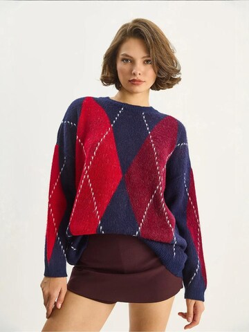 Pull-over 'Pullover' Bianco Lucci en bleu