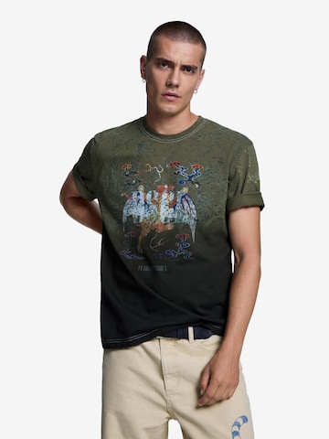 zaļš Desigual T-Krekls: no priekšpuses