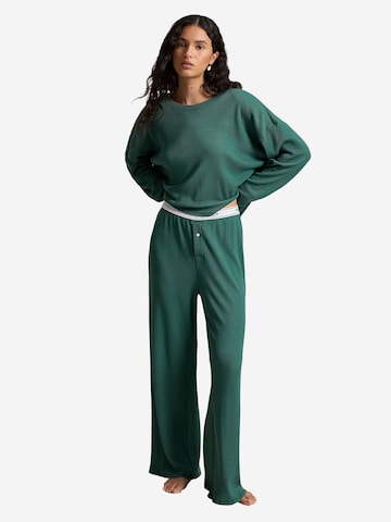 Polo Ralph Lauren Pajama ' Club Waffle ' in Green: front