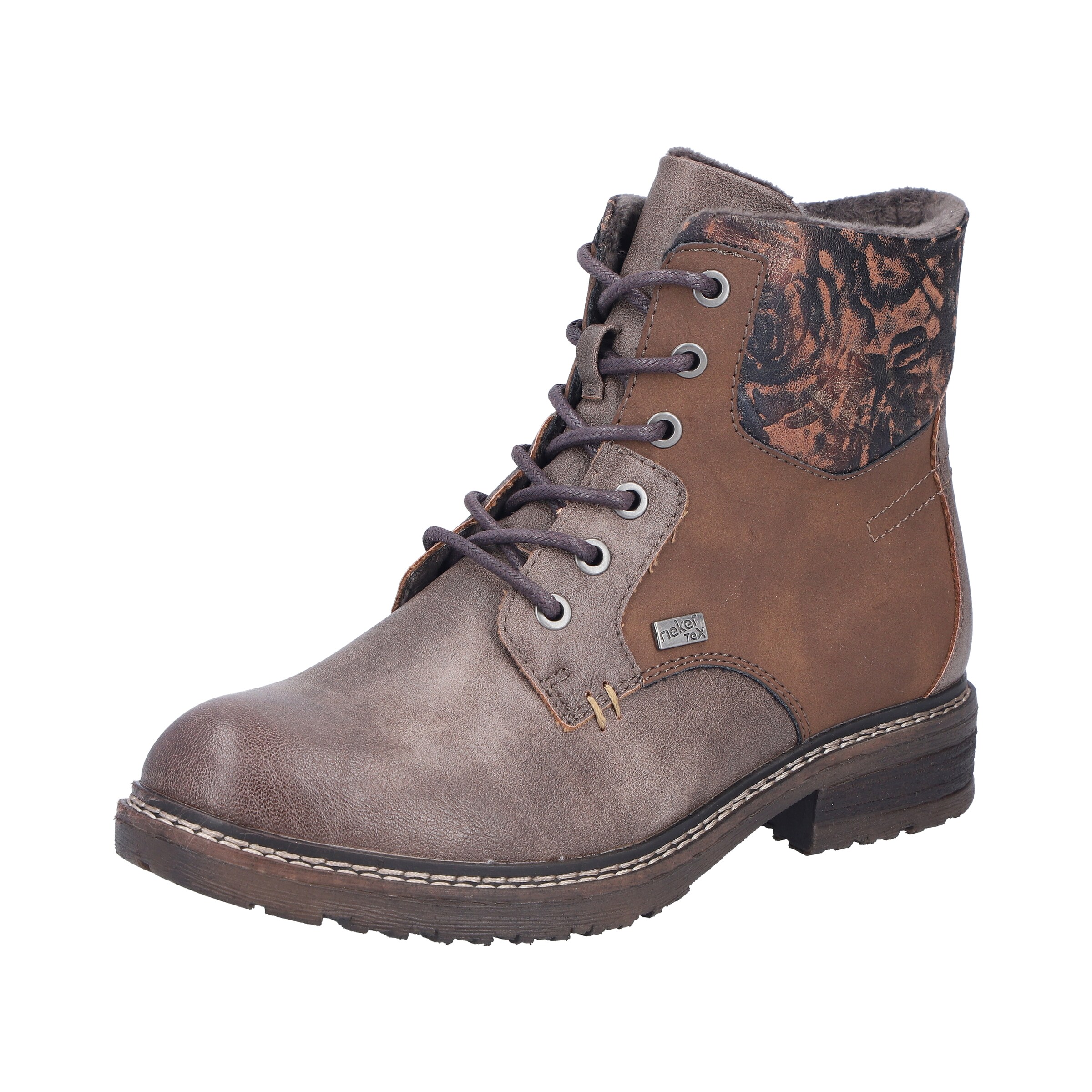 Rieker Bottes à lacets '94712' en marron, Vue avec produit