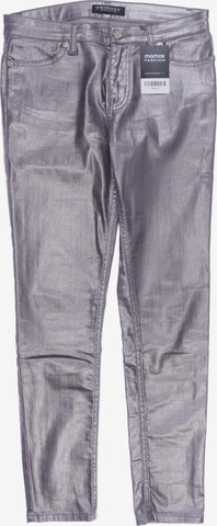 Twin Set Pants in S in Silver: front