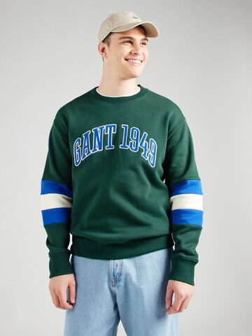 GANT Sweatshirt (GOTS) in Grün: Vorderseite