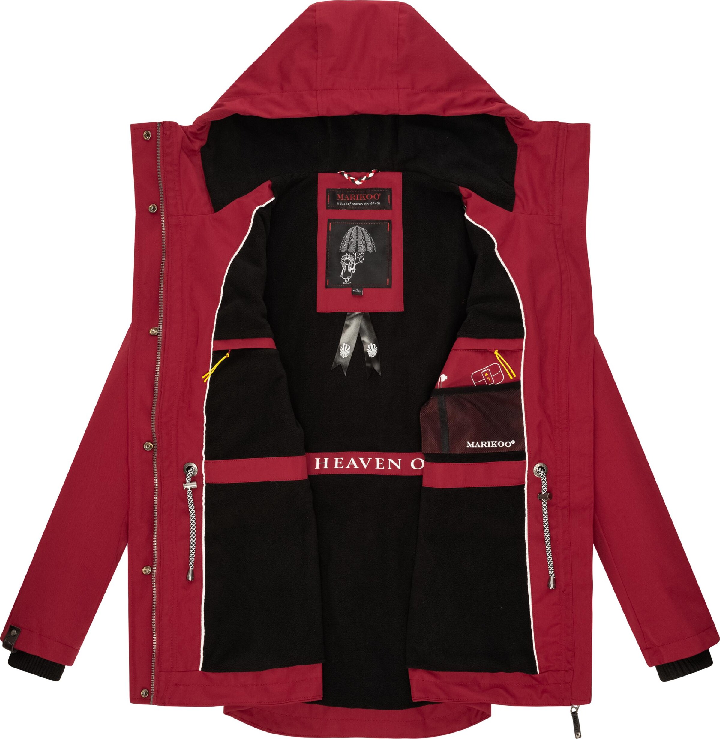 Parka mi-saison 'Babetaa' MARIKOO en rouge