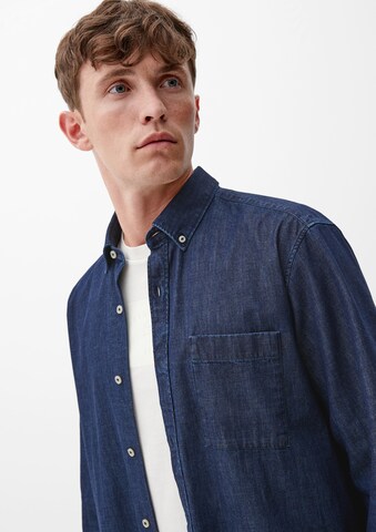 s.Oliver Regular fit Button Up Shirt in Blue