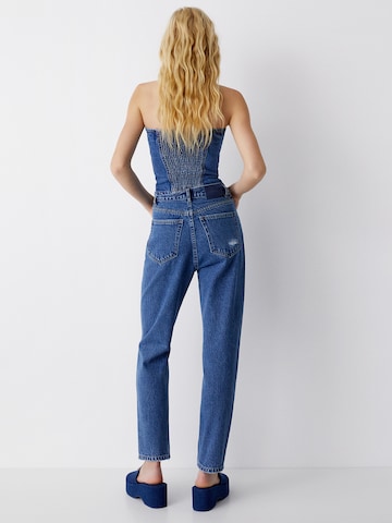 Regular Jeans de la Pull&Bear pe albastru